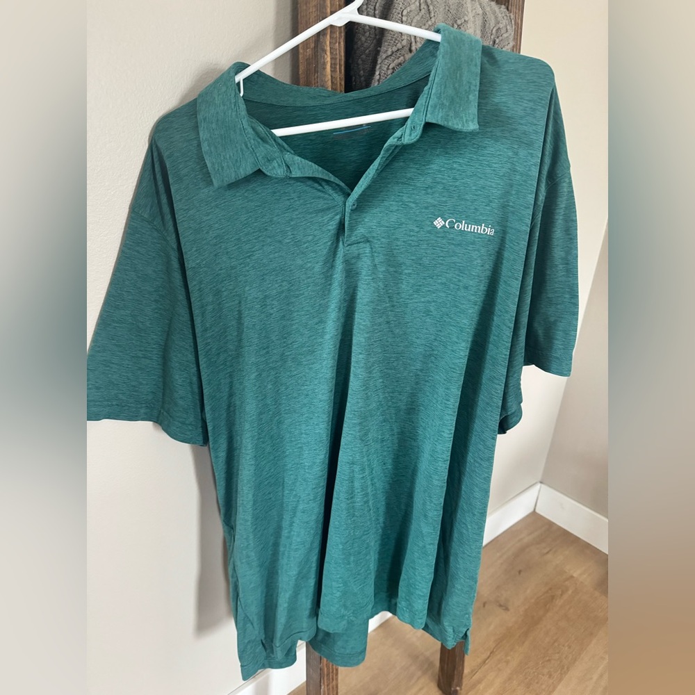 Columbia Men's Teal Polo Shirt